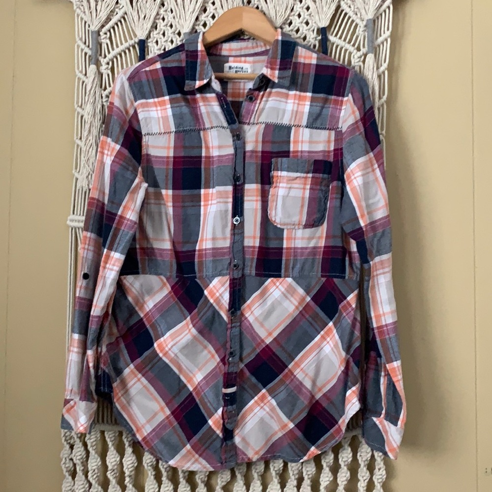 Anthropologie Holding Horses flannel shirt
